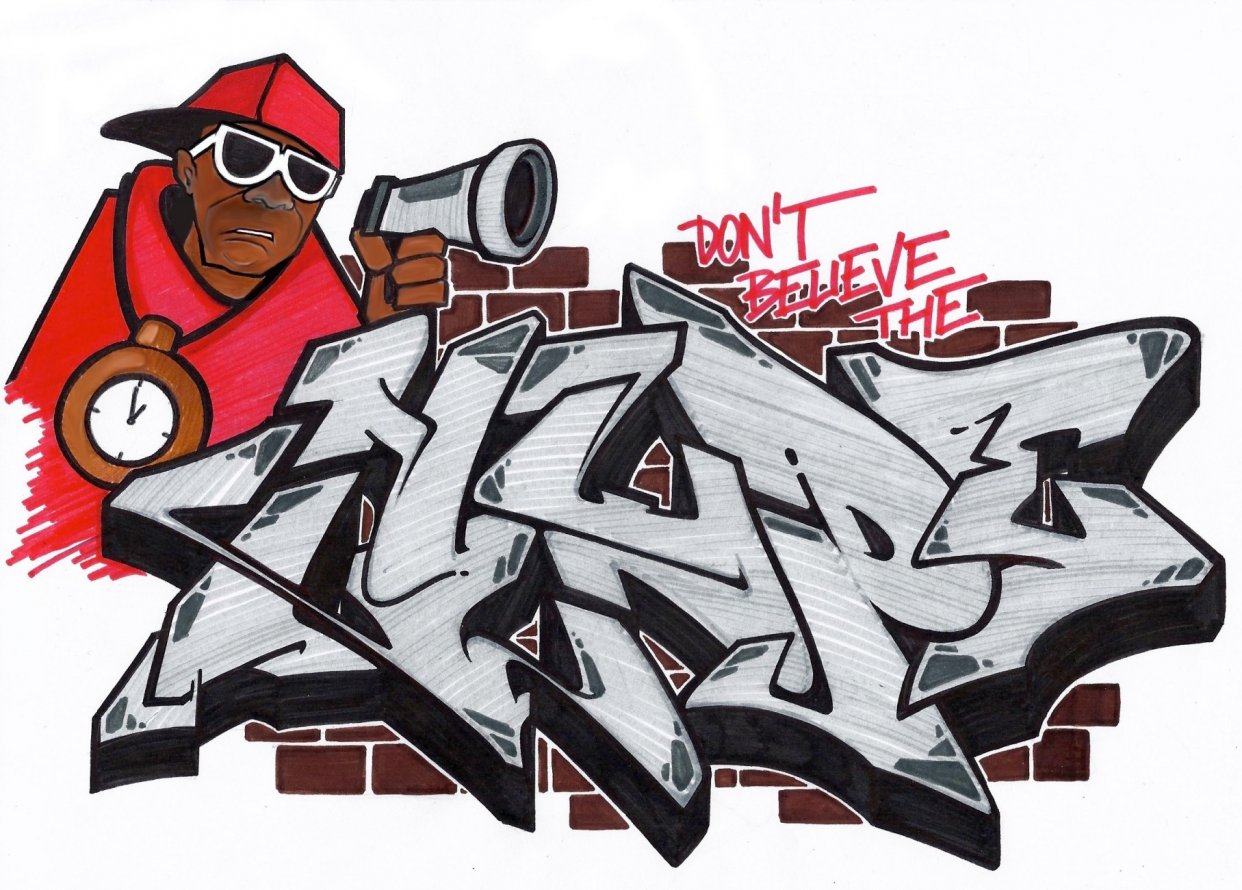 Graffiti Sketch - Photo by kintafa (2015)