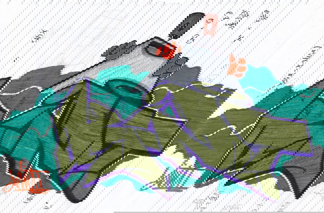 Graffiti Sketch - Photo by kintafa - kint, afa, crew (2014)