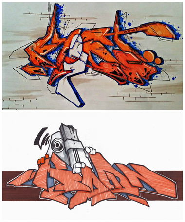 Graffiti Sketch - Photo by kintafa - kint, afa, milano (2015)