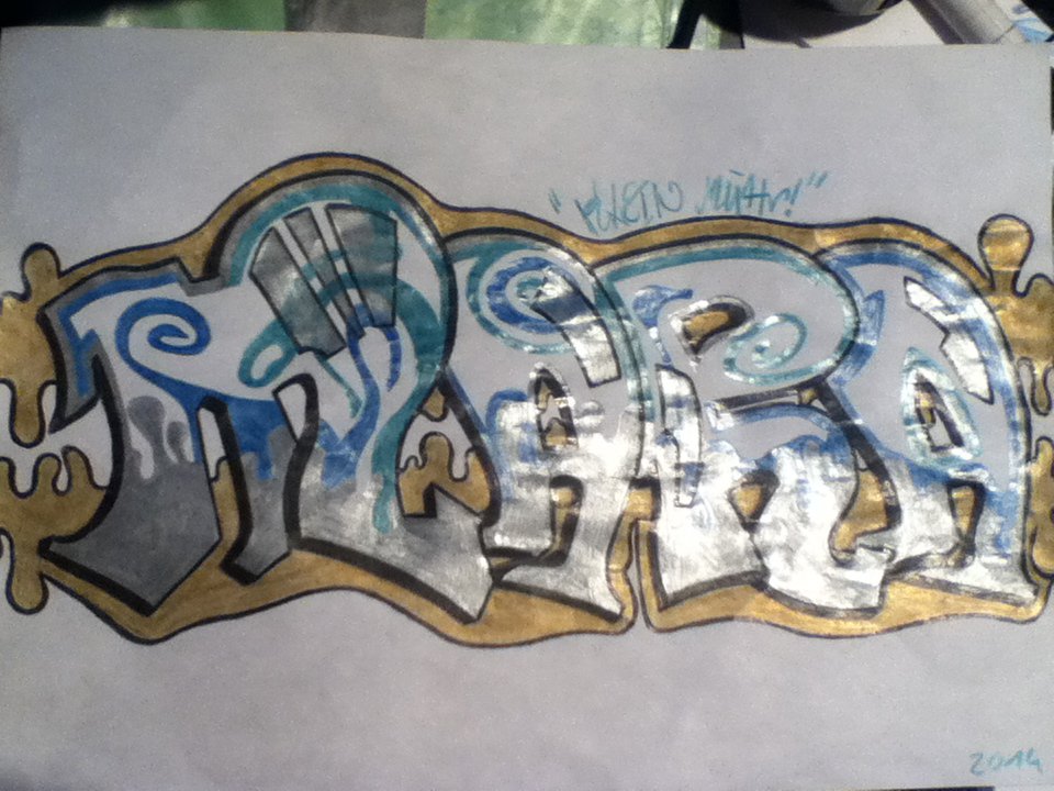 Graffiti Sketch - Photo by klnmueh - mara, klnmueh, km