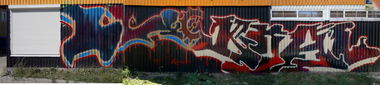 Graffiti Wall in Tarnow - Photo by koal - koal, koalone, na5e (2012)
