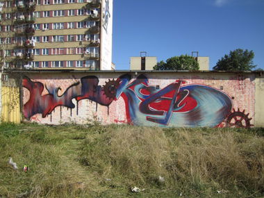 Graffiti Wall in Tarnow - Photo by koal - koal, koalone, na5e (2012)