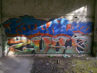 Graffiti Wall in Tarnow - Photo by koal - koal, koalone, zusk (2011)