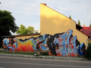 Graffiti Wall in Tarnow - Photo by koal - koal, koalone, na5e (2011)