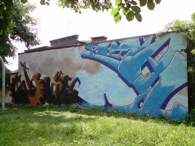 Graffiti Wall in Tarnow - Photo by koal - koal, koalone, na5e (2009)