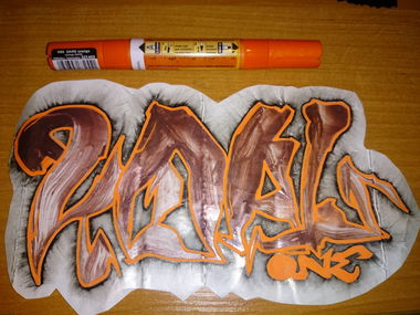 Graffiti Sketch in Zestaw miejsca - Photo by koal