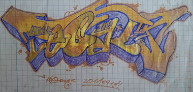 Graffiti Sketch in Zestaw miejsca - Photo by koal