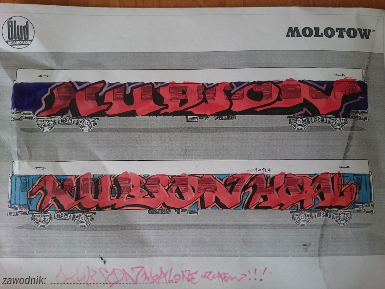 Graffiti Sketch in Zestaw miejsca - Photo by koal