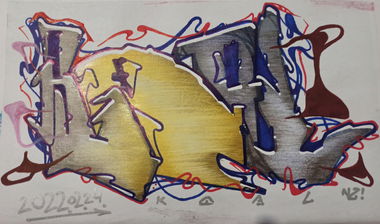 Graffiti Sketch in Ustal miejsce - Photo by koal - Koal (2022)
