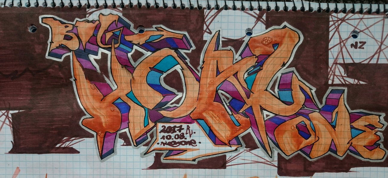 Graffiti Sketch in Zestaw miejsca - Photo by koal