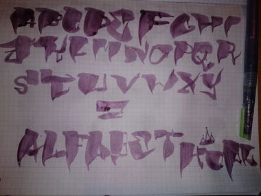 Graffiti Sketch in Zestaw miejsca - Photo by koal