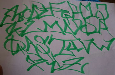 Graffiti Sketch in Zestaw miejsca - Photo by koal