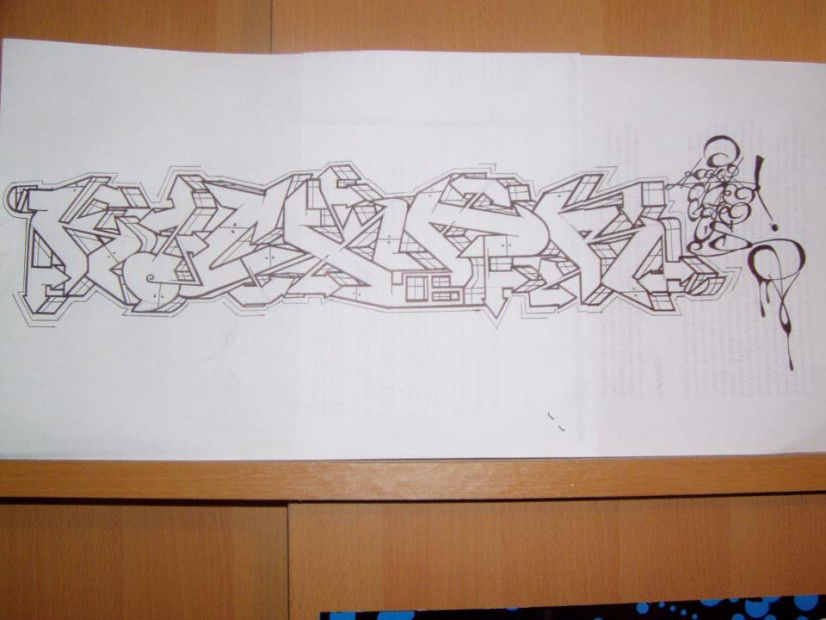 Graffiti Sketch in Rijeka - Photo by kocka - kockar
