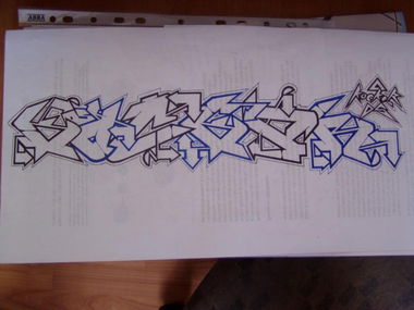 Graffiti Sketch in Rijeka - Photo by kocka - kockar