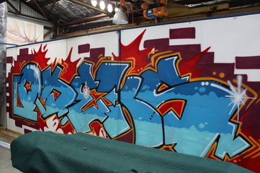 Graffiti Wall - Photo by kodekone - ironlak, kodek, one (2013)