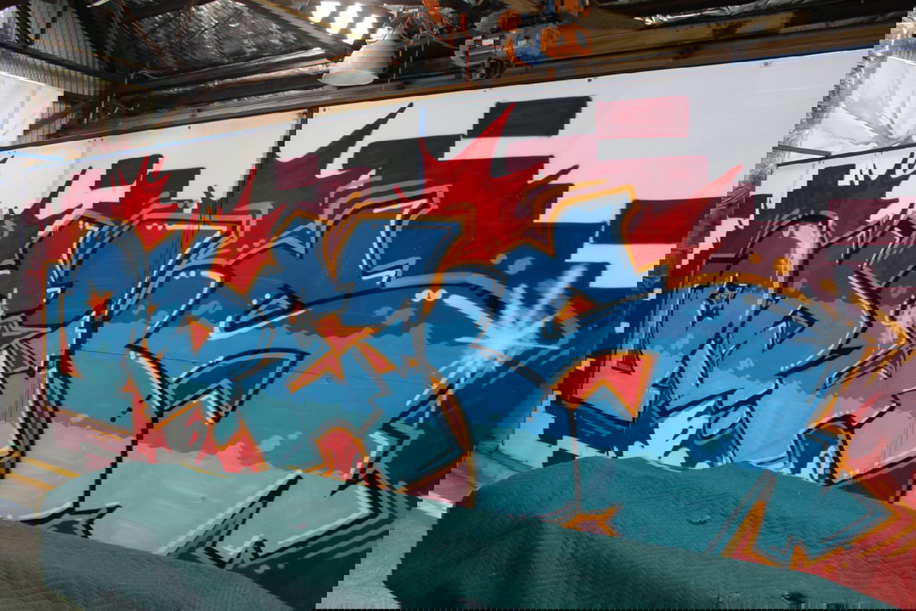 Graffiti Wall - Photo by kodekone - ironlak, kodek, one (2013)