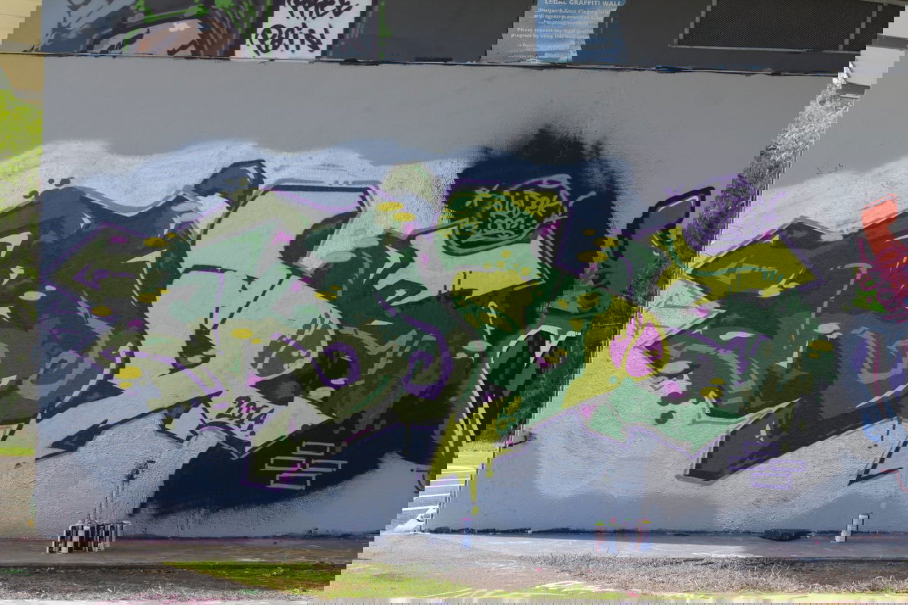 Graffiti Wall - Photo by kodekone - ironlak, kodek, one (2014)