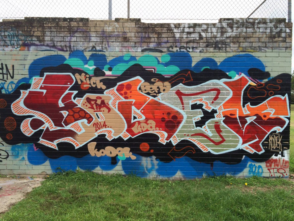 Graffiti Wall - Photo by kodekone - graffiti, piece, wall (2014)