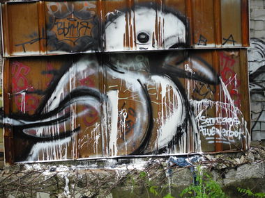 Graffiti Street Art - Photo by koeter - Sonntags, Flugverbot, Taube