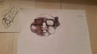 Graffiti Sketch in Wohnort - Photo by kokoloris