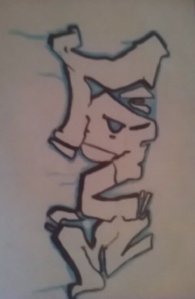 Graffiti Sketch in District of senica - Photo by kokosak - LOVE (2016)