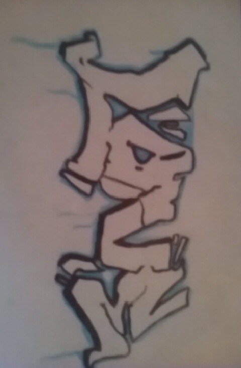 Graffiti Sketch in District of senica - Photo by kokosak - LOVE (2016)