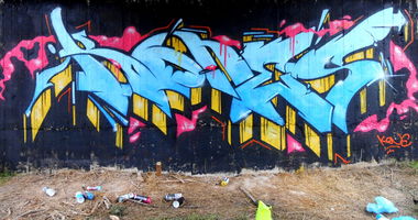 Graffiti Wall in Serres - Photo by kones - kones, serres (2014)