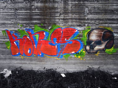 Graffiti Wall in Serres - Photo by kones (2015)