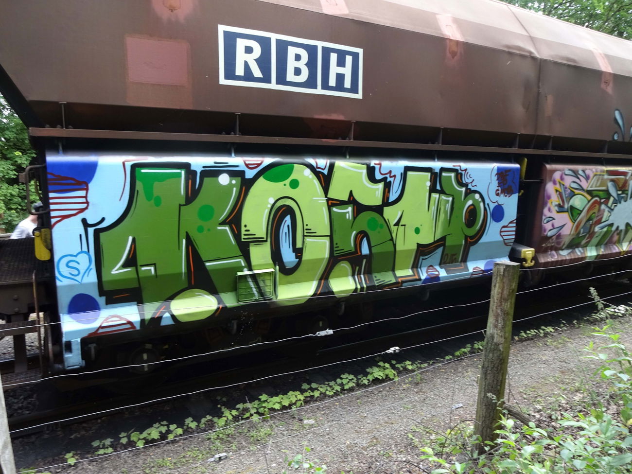 Graffiti Train - Photo by koolk - kosh, dbf, fp