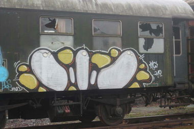 Graffiti Train - Photo by koolk - oilio, kosh, fp