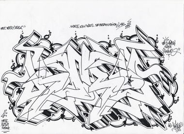 Graffiti Sketch - Photo by kore182 - sketches, sketch, wildstyle (2008)