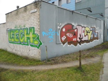 Graffiti Bombing - Photo by kore182 - leech, sp, spler