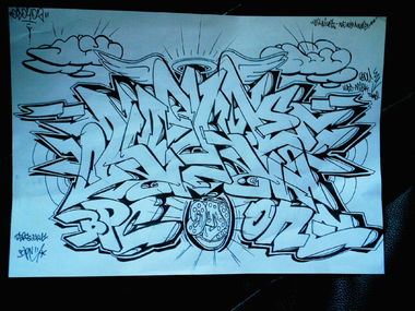 Graffiti Sketch - Photo by kore182 - kore, kore182, sketch (2009)