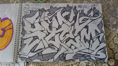 Graffiti Sketch - Photo by kore182 - stem, ynn, nyc (2017)