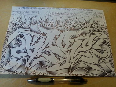 Graffiti Sketch - Photo by kore182 - kore182, kore, sketch