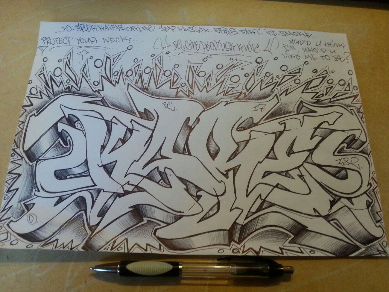 Graffiti Sketch - Photo by kore182 - kore182, kore, sketch