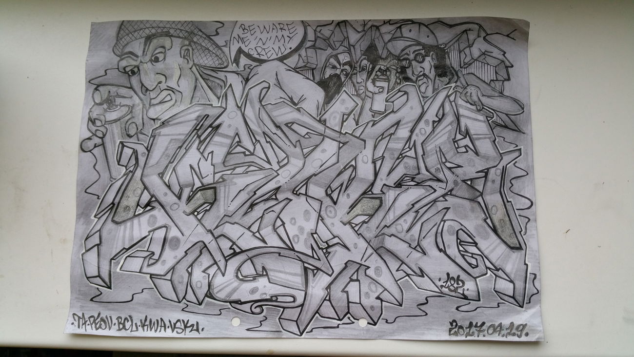 Graffiti Wall - Photo by kore182 - kore, kore182, sketch (2017)