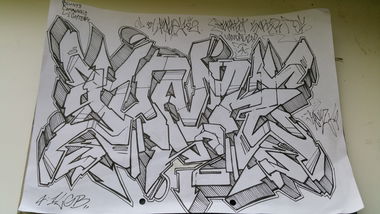 Graffiti Wall - Photo by kore182 - junk, sketch, wilds (2017)