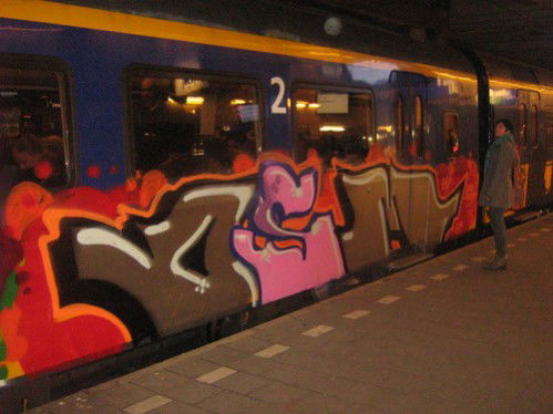 Graffiti Bombing in Leeuwarden - Photo by kostura