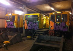 Graffiti Train in berlin - Photo by kotname - bad
