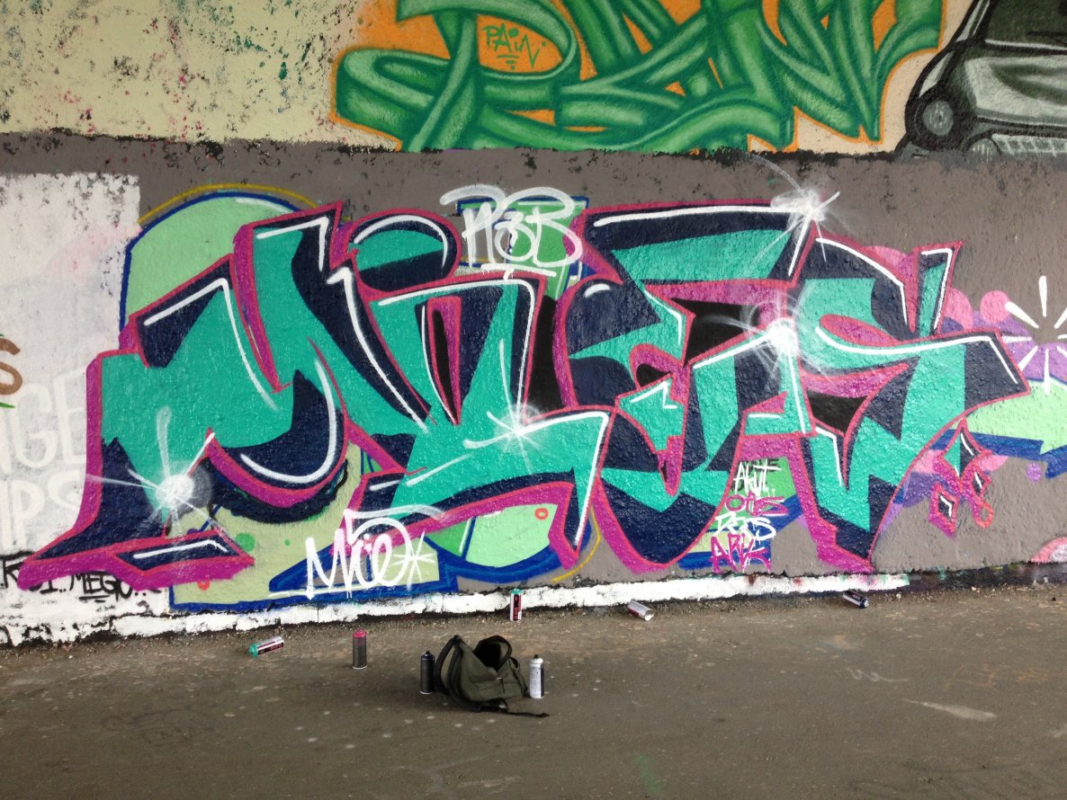 Graffiti Wall - Photo by kotname - Heidelberg, skatepark, Hall
