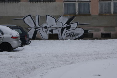 Graffiti Bombing in Poland - Photo by kozs - HaeR