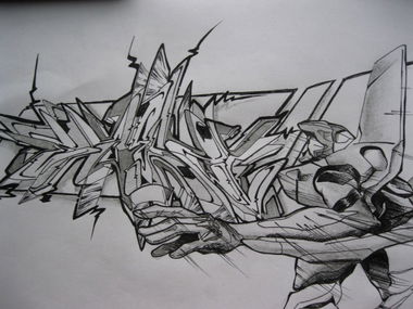 Graffiti Sketch - Photo by kozs - szet, haer
