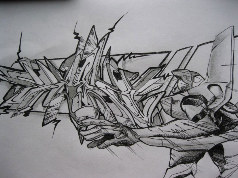 Graffiti Sketch - Photo by kozs - szet, haer