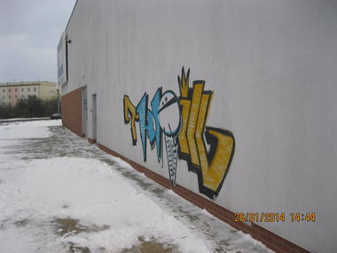 Graffiti Bombing - Photo by kozs - HaeR, /, ILL (2014)