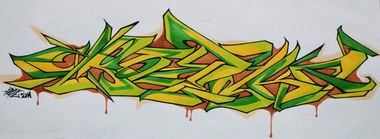 Graffiti Sketch in Penza - Photo by kr0t (2013)
