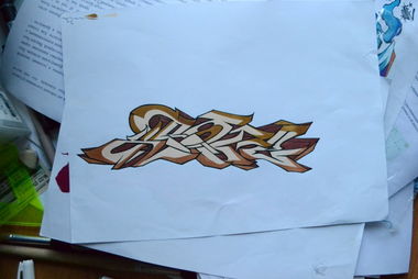 Graffiti Sketch in Penza - Photo by kr0t (2013)