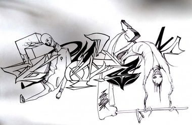 Graffiti Sketch - Photo by kr0t