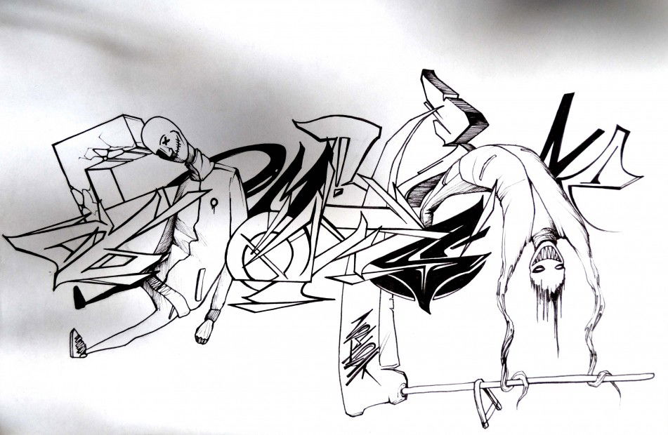 Graffiti Sketch - Photo by kr0t