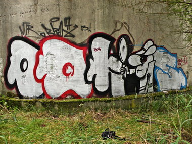 Graffiti Bombing in Czerwionka-Leszczyny - Photo by kraby - brak47 (2014)
